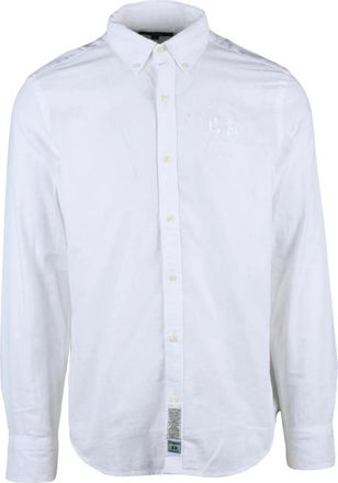 La Martina White Cotton Linen Shirt