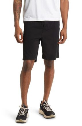 Carhartt Work in Progress Flint Organic Cotton Twill Shorts in Black (Garment Dyed) at Nordstrom, Size Large