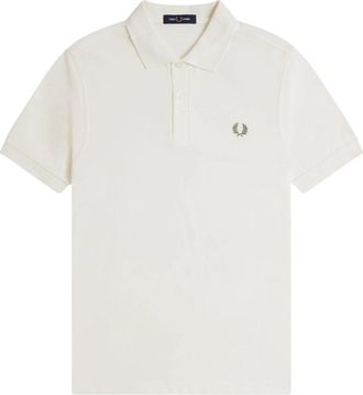 Fred Perry Klassiek katoenen poloshirt - Heren - Polos - Wit - 2XL - Katoen - Tops