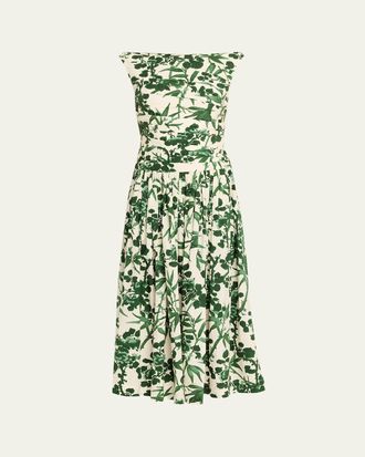 Cara Cara Zora Printed Sleeveless Poplin Dress
