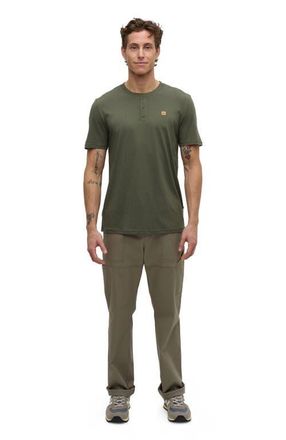 tentree Baker Henley in Deep Olive at Nordstrom, Size Xx-Large
