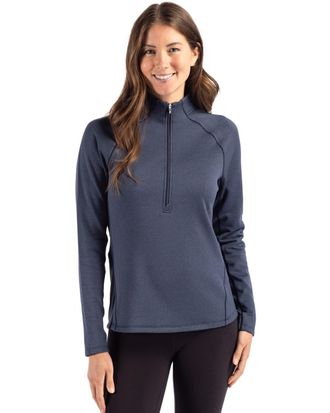 Cutter & Buck Peshastin Fleece Recycled Womens Half Zip Pullover