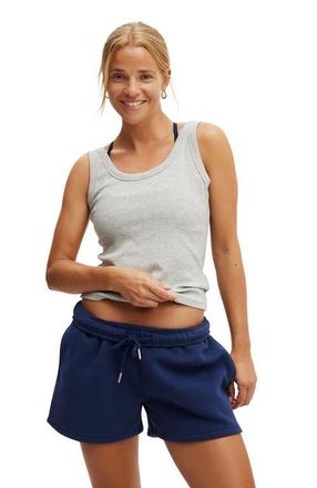 Cotton On Womens Active Rib Tank in Grey Marle at Nordstrom, Size Medium