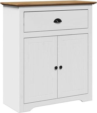 vidaXL Hallway Cabinet bodo White and Brown 80x35x90 cm Vidaxl