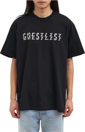 44 Label Group Oversized T-shirt met grafische print - Heren - Tops - Zwart - Maat: M Katoen