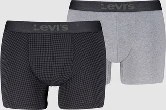 Levi's Denim Ging Boxer Brief 2 pack - Mens - XL - Black