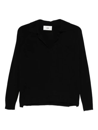 SOLOTRE V-neck sweater - women - Fabric - III - Black