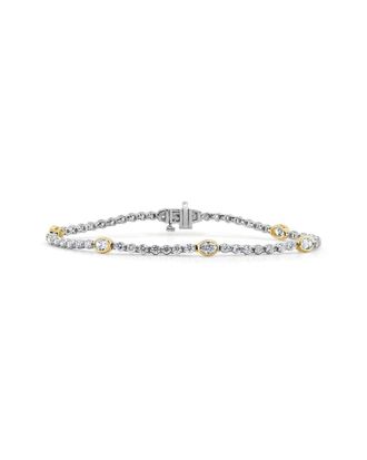 Sabrina Designs 14K Two-Tone 2.94 Ct. Tw. Diamond Stackable Bracelet