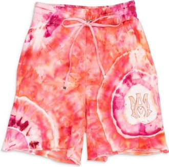Amiri Orange / Pink Tie Dye Ma Sweatshorts