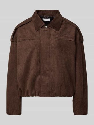 Oh April Regular Fit Jacke in Leder-Optik Modell Katie in Mittelbraun, Gr&ouml;&szlig;e XL