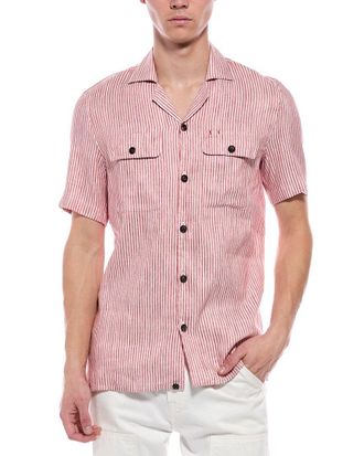 Isaia Linen & Silk-Blend Shirt