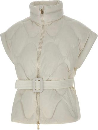 Eleventy Gewatteerd Vest - Dames - Bodywarmers - Wit - M - Jassen