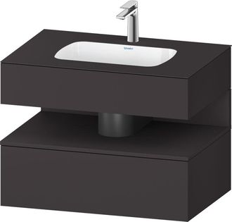 Duravit Qatego Lavabo Encastrado Con Base De Lavabo Consola, - Duravit