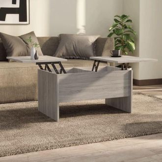 vidaXL Tavolino Salotto Grigio Sonoma 80x50x42,5 cm Legno Multistrato - Vidaxl