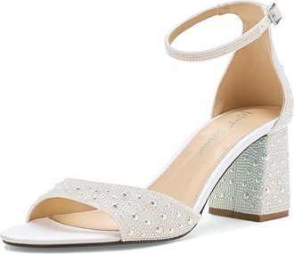 Blue by Betsey Johnson Kami Womens Sandals Pearl : 7.5 M, Faux Leather