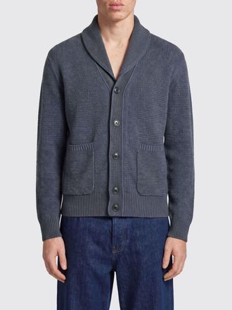 Ermenegildo Zegna Cardigan in lana vergine con collo a scialle e tasche a toppa