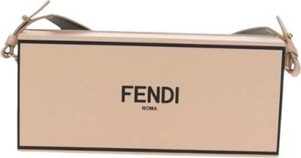 Fendi Pre-owned Cross Body Bags, female, Pink, Size: ONE SIZE Pre-owned Leather Cross Body Bag