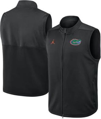 Jordan Brand Mens Jordan Brand Black Florida Gators Primetime Victory Performance Full-Zip Vest at Nordstrom, Size Xx-Large