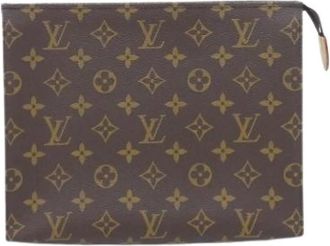 Louis Vuitton Pre-owned Clutches, female, Brown, Size: ONE SIZE Pre-owned Handbag Pouch