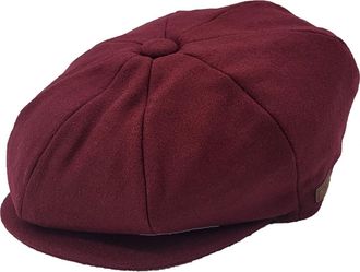 Generic Major Wear Wool Baker Boy Cap in Burgundy, Size: Small-Medium