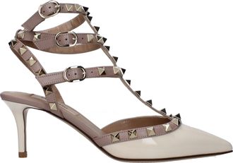 Valentino Garavani Rockstud Sandalen Damens Gl&auml;nzendes Beige/Altrosa