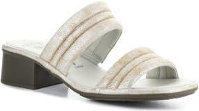 FLY London Eity Block Heel Sandal in 001 Pearl at Nordstrom Rack, Size 10-10.5Us / 41Eu