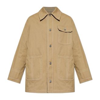 Ami Denim Jack met Zakken - Heren - Spijkerjassen - Beige - M - Denim - Jassen