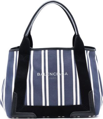 Balenciaga Pre-owned Balenciaga Canvas Striped Navy Cabas S Ladies M5L6AUPXTYJG8VO9