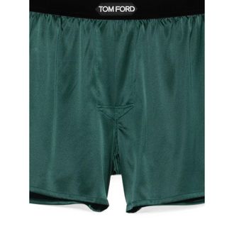 Tom Ford Silk-Satin Boxers - Green