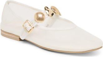 Dolce Vita Relan Mesh Mary Jane Flat in White Mesh at Nordstrom, Size 8.5