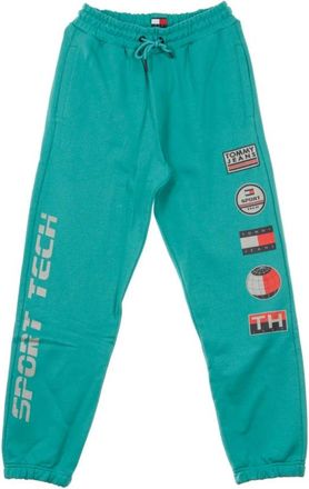 Tommy Hilfiger Sportieve Fleece Trainingsbroek - Heren - Sweatpants - Blauw - S - Katoen - Broeken