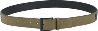 Burberry Pre-owned Leren Riem - Dames - Vintage Accessoires - Groen - ONE Size - Leer - Vintage