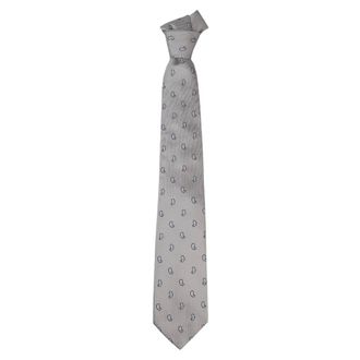 LUIGI BORRELLI NAPOLI Peasley Stropdas - Heren - Stropdassen - Grijs - ONE Size - Accessoires