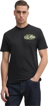Plein Sport Cotton T-shirt Round Neck SS Logos - Heren - Sportshirts - Zwart - 2XL - Katoen - Fitness