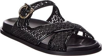 Ferragamo Cosmy Lace & Leather Sandal