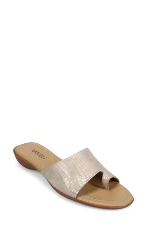 Vaneli Tallis Slide Sandal in Champagne at Nordstrom, Size 9.5
