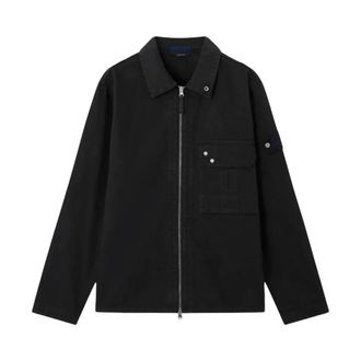 Stone Island Light Bull Denim-TC Overshirt - Heren - Spijkerjassen - Zwart - 2XL - Denim - Jassen