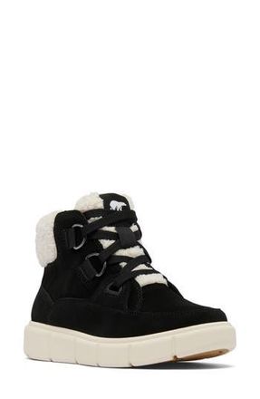 Sorel Explorer III Joan NW Waterproof Boot in Black/Sea Salt at Nordstrom Rack, Size 9.5