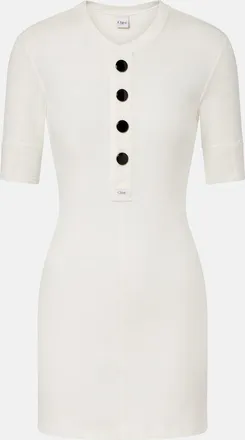 Chlo&eacute; Chlo&eacute; Cotton jersey shirt dress
