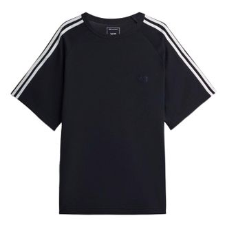 adidas Y-3 Short Sleeve Tee 3-Stripes T-Shirt Black JW7352