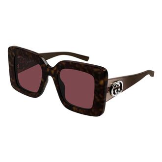 Gucci Gg2025S Sunglasses - female - Gucci - Sunglasses - Brown - 49 MM - Accessories