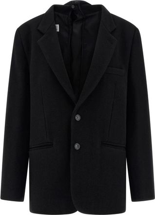 Maison Margiela Back Panel Blazer - Dames - Blazers - Zwart - XS - Wol - Jassen