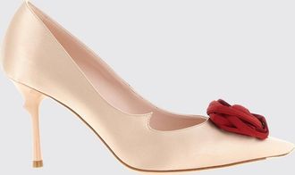 Roger Vivier D&eacute;collet&eacute; Rose Vivier in raso con fiore e tacco alto