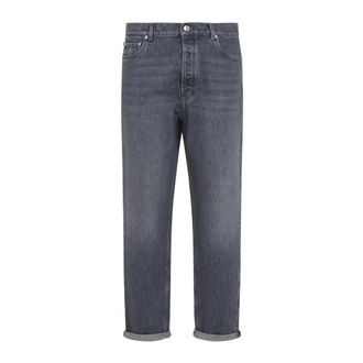 Brunello Cucinelli Hombre, Vaqueros, Gris, Talla: L