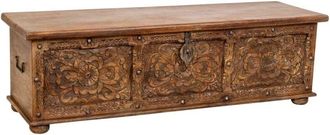 Wanderlust Deco Mueble Bajo De Madera Artesanal 150x45x46h Cm