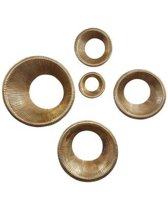 Sagebrook Home Elevarre Set Of 5 Pepin Metal Wall Rings