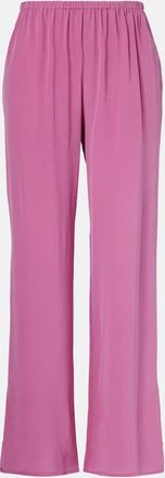 Asceno Loreto silk cr&ecirc;pe wide-leg pants