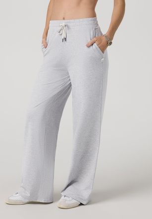 Vuori Clothing Halo Essential Wideleg Pants | Pale Grey Heather | Medium
