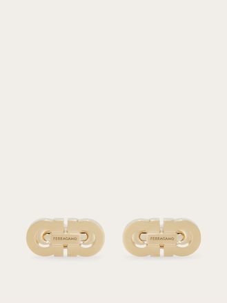 Ferragamo Men Double Gancini cufflinks Gold