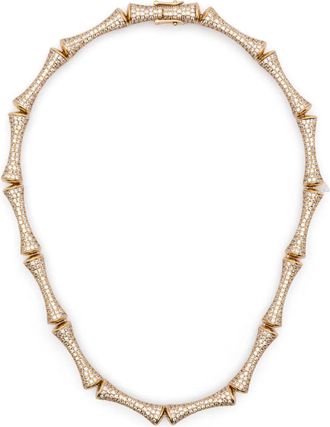 Eddie Borgo Pavé Bambu necklace - Oro